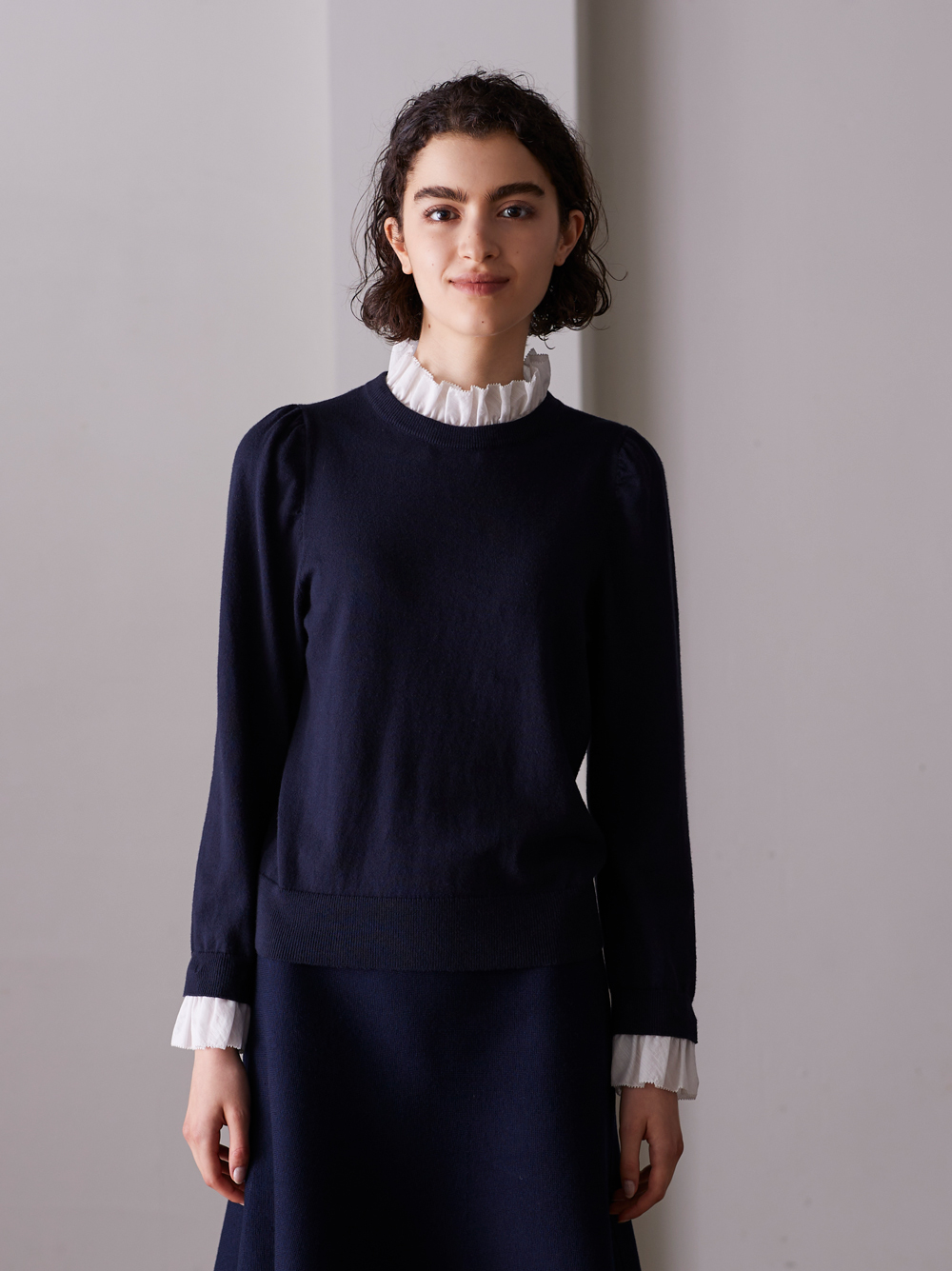 high necked frill knit|WALANCE MARILYN MOON OFFICIAL ONLINESHOP